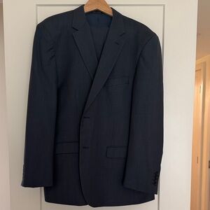 Kenneth Cole Navy/Charcoal Gray Suit (Jacket+Pants)